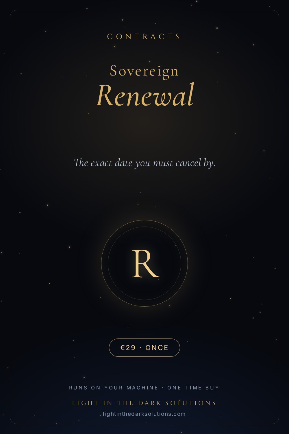 Sovereign Renewal